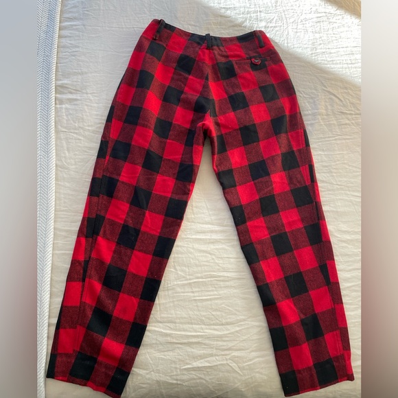 Vintage Buffalo plaid 100% wool trousers - Picture 5 of 14